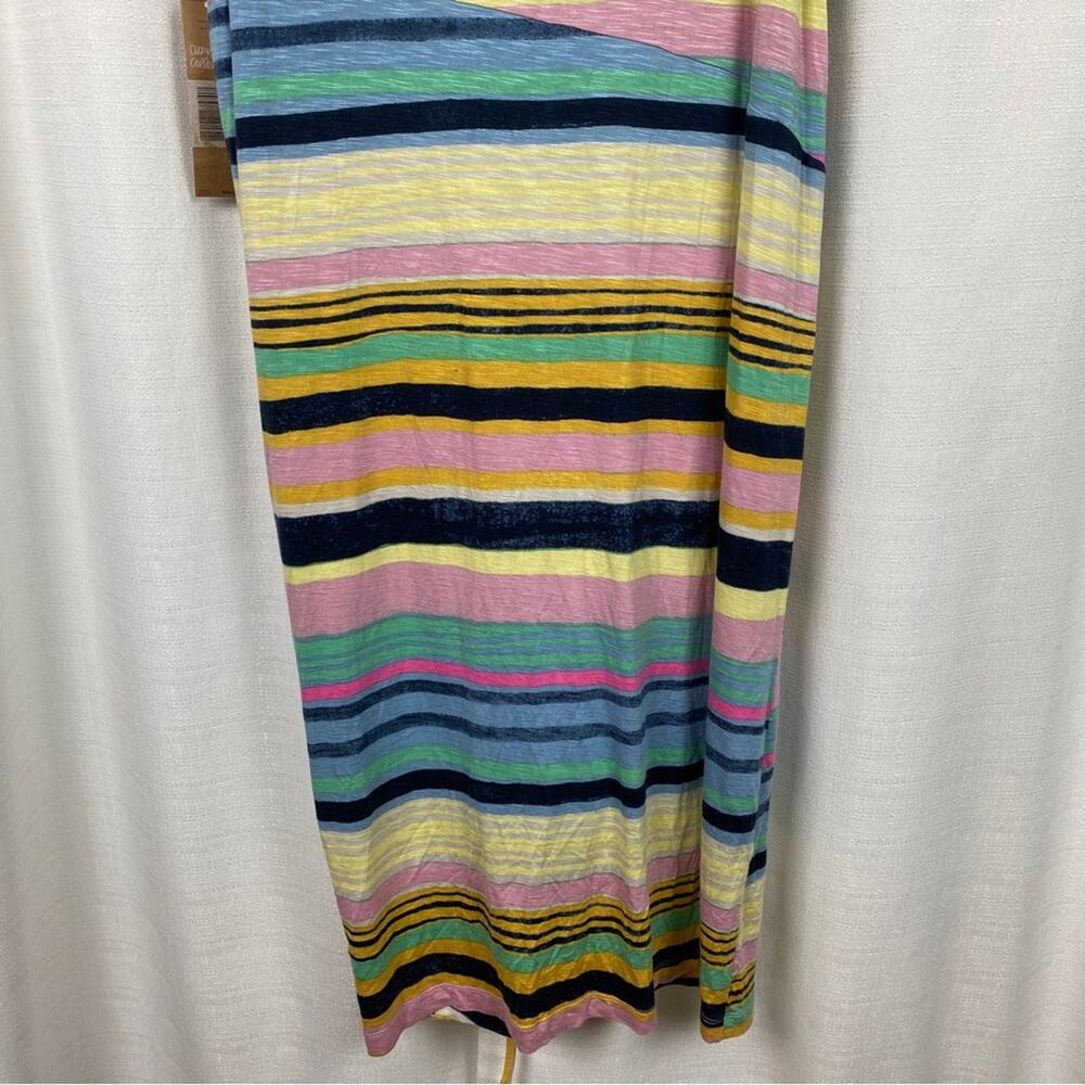 Rachel Rachel Roy April Navy Combo Striped Hem Tie Dress Sz.1X NWT - Picture 13 of 16